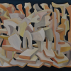 Die Biester 1, 80 cm x 100 cm, l auf Leinwand