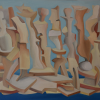Die Biester 2, 80 cm x 100 cm, l auf Leinwand