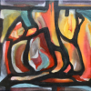 Light my fire, 20x40 cm, Anilin auf Leinwand