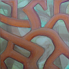 Melusine, 50x50 cm, anilin on canvas