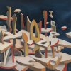 Heavenly Jerusalem, Oil on canvas, 100 x 150 cm