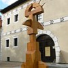 Information signpost, Horehron Museum, Slovakia